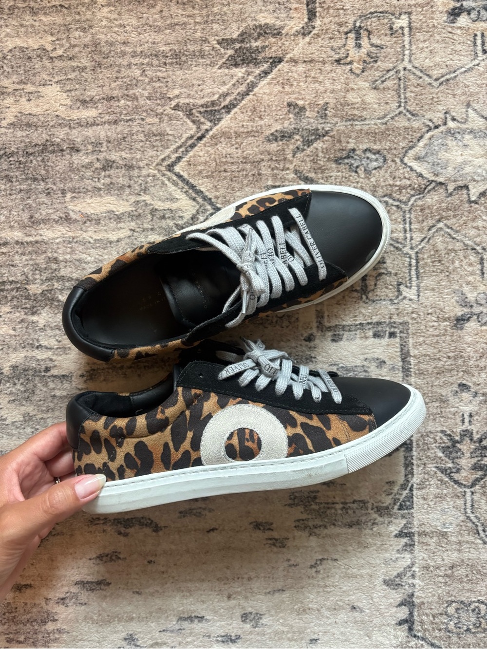 Oliver Cabell leopard print cheetah print sneakers The Low 1 Jolla size 36